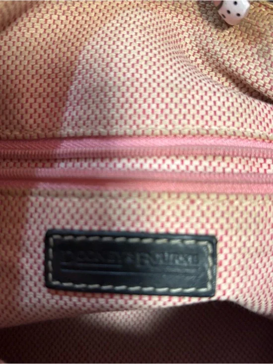 Dooney & Bourke Black and Gray Signature Canvas Shoulder Bag - Picture 6 of 7